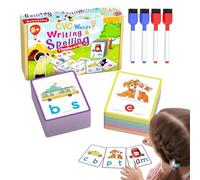 Kit d'orthographe pour : cartes à jouer éducatives, outil d'apprentissage interactif, carte flash pour exercices de lecture, activités scolaires à la maison | Ensemble d'alphabétisation