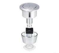 Kit double bouton de chasse d'eau pour trous de chasse d'eau de 20 mm et 40 mm, bouton poussoir brossé, économie d'eau, option de chasse complète et demi-chasse d'eau pour salle de bain, matériel
