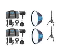 Kit double LED bicolore Nanlite Forza 150B (avec pied d'éclairage et softbox)