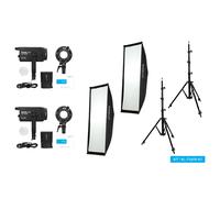 Kit double Nanlite FS 60B LED (avec pied d'éclairage et softbox) | Maintenant 15% de réduction