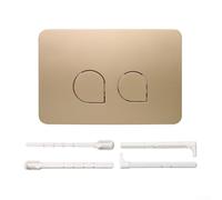 Kit double plaque de chasse d'eau pour Geberit SigmaSeries, couvercle de bouton de rechange pour système de chasse d'eau dissimulé (or mat)