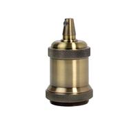 Kit douille E27 + cache douille métal bronze avec bague - Tibelec