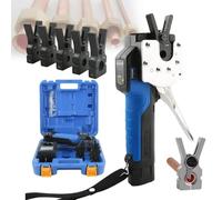 Kit D'outil À Évaser Électrique, Outil D'évasement Électrique Pour Tuyaux En Cuivre, Mandrins De Serrage 5/8/9 (1/4"-3/4" Et 6-12mm), Jeu De Jauges D'évasement Excentriques À 45°(5Chucks)