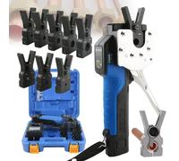 Kit D'outil À Évaser Électrique, Outil D'évasement Électrique Pour Tuyaux En Cuivre, Mandrins De Serrage 5/8/9 (1/4"-3/4" Et 6-12mm), Jeu De Jauges D'évasement Excentriques À 45°(8Chucks)