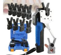 Kit D'outil À Évaser Électrique, Outil D'évasement Électrique Pour Tuyaux En Cuivre, Mandrins De Serrage 5/8/9 (1/4"-3/4" Et 6-12mm), Jeu De Jauges D'évasement Excentriques À 45°(9Chucks)