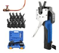 Kit d'outil d'évasement électrique, outil d'évasement pour tuyaux en cuivre, avec mandrins de différentes tailles (1/4"-3/4" et 6-12 mm), pour tuyaux en cuivre tendre, aluminium et laiton.