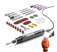 Kit d'outil rotatif sans fil - 6 Vitesses, Crayon à Graver Rechargeable avec Éclairage | Pour Réparation Électronique, Création Artistique, Fabrication de Bijoux, Travaux Manuels, Restauration de,pour