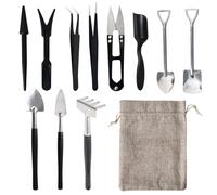 Kit d'Outils 12-en-1 pour Succulentes avec Sac de Rangement - Coffret Jardinage Miniature pour Plantes d'Intérieur, Terrariums & Rempotage - Idéal comme Cadeau pour Amoureux des Plantes