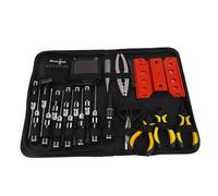 Kit d'outils 44 dans 1 RC, ensemble d'outils de réparation électronique en acier avec poignées ergonomiques, kit de réparation automobile portable comprend un boîtier de stockage