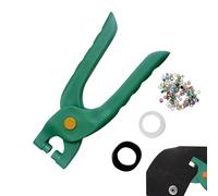 Kit D'outils À Œillets Avec Pince | Pince à Oeillets Manuelle Portable avec 200 Oeillets Métalliques - De Presse À Main - Fournitures pour Travail du Cuir Tissu Bâche et Loisirs Créatifs