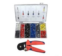 Kit d'outils à sertir AWG 24-7 avec 1200 embouts et pince à cliquet