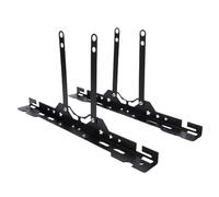 Kit D'outils D'alignement de Roues Robustes en Acier pour SUV, Camions - Plaque de Réglage Rapide pour extrémité Avant Automobile - 2 Jeux Noirs