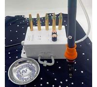 Kit d'outils d'application de strass 25 W avec température réglable de 400 ℃, 6 embouts de réglage en laiton, ventouse pour vêtements éblouissants, chapeaux, tissus, travaux manuels