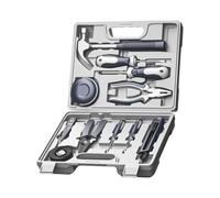 Kit d'outils de base | 11 pièces de petit matériel multifonction avec boîte | Kit d'outils de voiture | Pour voiture, maison, dortoir, crise, urgence, bricolage, université, bureau, extérieur, camping