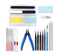 Kit D'outils De Base Pour Bricolage, 25 Pièces, Boîte À Outils De Modélisme, Pour Modélisme De Voiture Gundam-Générique-Générique