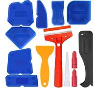 Kit D'outils De Calfeutrage 13 Pièces, Applicateur De Finition De Colle De Verre, Ensemble D'épandeur De Mastic En Silicone, Grattoir Pour Moulage, Collage De Raccords De Sol
