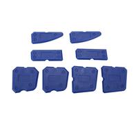 Kit d'outils de calfeutrage, grattoir de calfeutrage de ciment de verre de Silicone pour le scellage de finition de coulis 8 pièces
