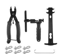 Kit d'outils de chaîne de vélo STK, Pince à chaîne, dérive-chaîne et jauge de chaîne, Ensemble d'outils de réparation de chaîne pour vélos à 6-11 Vitesses