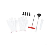 Kit d'outils de changement de valve de pneu 7 pièces en alliage d'acier rapide de remplacement et retrait de noyau de tige pour réparation de pneu automobile compatible avec valve de trou de jante de