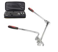 Kit d'outils de cintrage manuel de câble, clé à cliquet portable pour cintreuse de fil de terre, cintreuse de tube portable avec boîte à outils pour fils métalliques et câbles