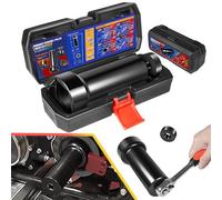 Kit d'outils de clé à poulie d'arbre principal de 5,3 cm avec boîte de rangement, convient pour Harley Davidson Twin Cam, Dyna, Electra Glide, Heritage Softail (à partir de 2006) - Douille d'écrou de