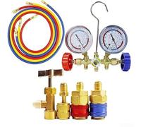 Kit d'outils de climatisation professionnel manomètre pour combo pour R410A R32 R404A pour R134A HVAC Test Charge Evacuation(A)