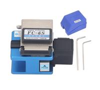 Kit d'outils de coquelures de fibre Cle étiquette optique haute précision de soudage à froid à la fusion chaude avec boîte de rangement en queue de cochon FC - 6S bleu