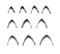 Kit d'outils de coupe d'angle pointu de 10 tailles - Coupe-bordure en forme de V - Poinçonneuse en cuir pour projets de travail du cuir