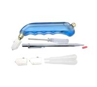 Kit d'outils de coupe de verre avec compte-gouttes d'huile et stylo de gravure pour couper des miroirs, des étagères en verre et des vitraux