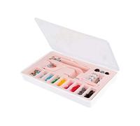 Kit d'outils de couture pour ourlet, pince à bouton-pression, tampon, boutons-pression, tournevis, métal, plastique, boîte