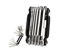 Kit d'outils de cycle Genérico | 16 en 1 Cycle de Cyclisme Leviers de pneus de pneus multi-multiples, interrupteur à chaîne légère avec accessoires de moto à clé He