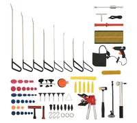 Kit d'outils de débosselage - vidaXL - 75 pcs - Acier inoxydable - Sac de rangement inclus - Outils variés