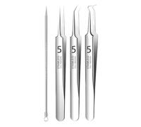 Kit D'outils De Déménagement Blackhhead - Kit D'outils Pimple Popper | Kit D'outils De Dissolvant D'acné Avec Boîte De Stockage, Outil D'extracteur À Bouton-pimp | Outil De Suppression De La Tête De T