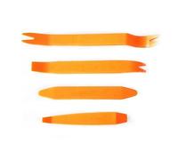 Kit d'outils de démontage automatique en plastique for autoradio, clip de porte, panneau de garniture, démontage, installation, kit de levier, ensemble de remise en état(4PCS yellow)