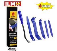 Kit d'outils de démontage automobile iLMH - Kit plastique pour démontage de garnitures de porte, panneaux, radio, tableau de bord, audio - Outil d'installation et de réparation 5Pcs-Blue(no Remova)