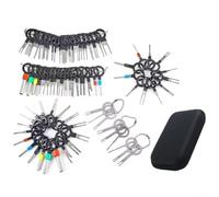 Kit d'outils de démontage de bornes de voiture 73 pièces avec action push-pull pour extraction de broches de connecteur de fils automobiles et retrait de contact dans un étui de rangement robuste