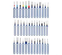 Kit d'outils de démontage de broches de connecteur électrique 39 pièces avec extracteurs de bornes en acier inoxydable pour harnais de câbles et réparation d'appareils électroniques