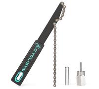 Kit d'outils de démontage de cassette de vélo - Fouet de chaîne et outil de verrouillage avec goupille de guidage de 5 mm/12 mm pour cassette Shimano HG à roue libre (CT-F04+F06-12)