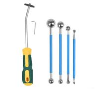 Kit d'outils de démontage de joints pour installation et réparation de carrelage comprenant 4 boules de couture et une clé hexagonale pour sol et mur
