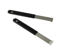 Kit d'outils de démontage de pavés de jardin - Système d'extraction de blocs métalliques avec bord micro-denté pour remplacement de briques de pierre