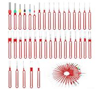 Kit d'outils de démontage de terminal de 39 pièces avec outils d'extraction de broches de connecteur électrique, extracteur de bornes de fil en acier inoxydable pour