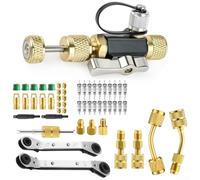 Kit d'outils de démontage et d'installation CVC avec deux clés supportant plusieurs composants en laiton R22 R12 R407 R410 R404 R32