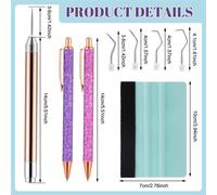 Kit D'outils De Désherbage En Vinyle 10 Pièces, Outils Led Avec Lumière Pour Vinyle, 5 Têtes Stylo, 2 Stylos À Dégagement D'air, Raclettes