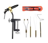 Kit d'outils de fabrication de leurre - Équipement de liaison à la mouche, outils en métal durable | Ensemble de leurre de pêche complet, kit d'artisanat à la mouche professionnelle, lien Ktit pour le