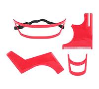 KIT D'OUTILS DE FAÇONNEMENT DE BARBE SET DE TOILETTAGE EN PLASTIQUE DE HAUTE QUALITÉ ROUGE