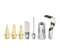 Kit d'outils de fer à souder avec chalumeau au butane et design compact pour un transport et une utilisation faciles (7 pièces)