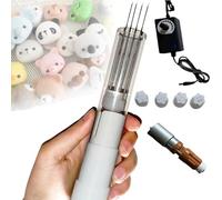 Kit d'outils de feutrage électrique avec vitesse réglable, double moteur et 6 aiguilles pour projets feutrés