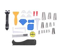 Kit d'outils de finition de calfeutrage Tyenaza en acier inoxydable, grattoir pour mastic silicone et coulis de calfeutrage pour cuisine, salle de bain et fenêtre