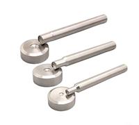 Kit d'outils de fixation de rivets à double capuchon avec base et poinçon pour l'artisanat du cuir et le bricolage (10 mm)