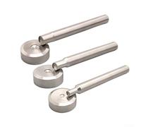 Kit d'outils de fixation de rivets à double capuchon | Poinçon en acier pour travaux manuels en cuir | Comprend une base de poinçon | Disponible en ouvertures de 6 mm, 8 mm, 10 mm (8 mm)